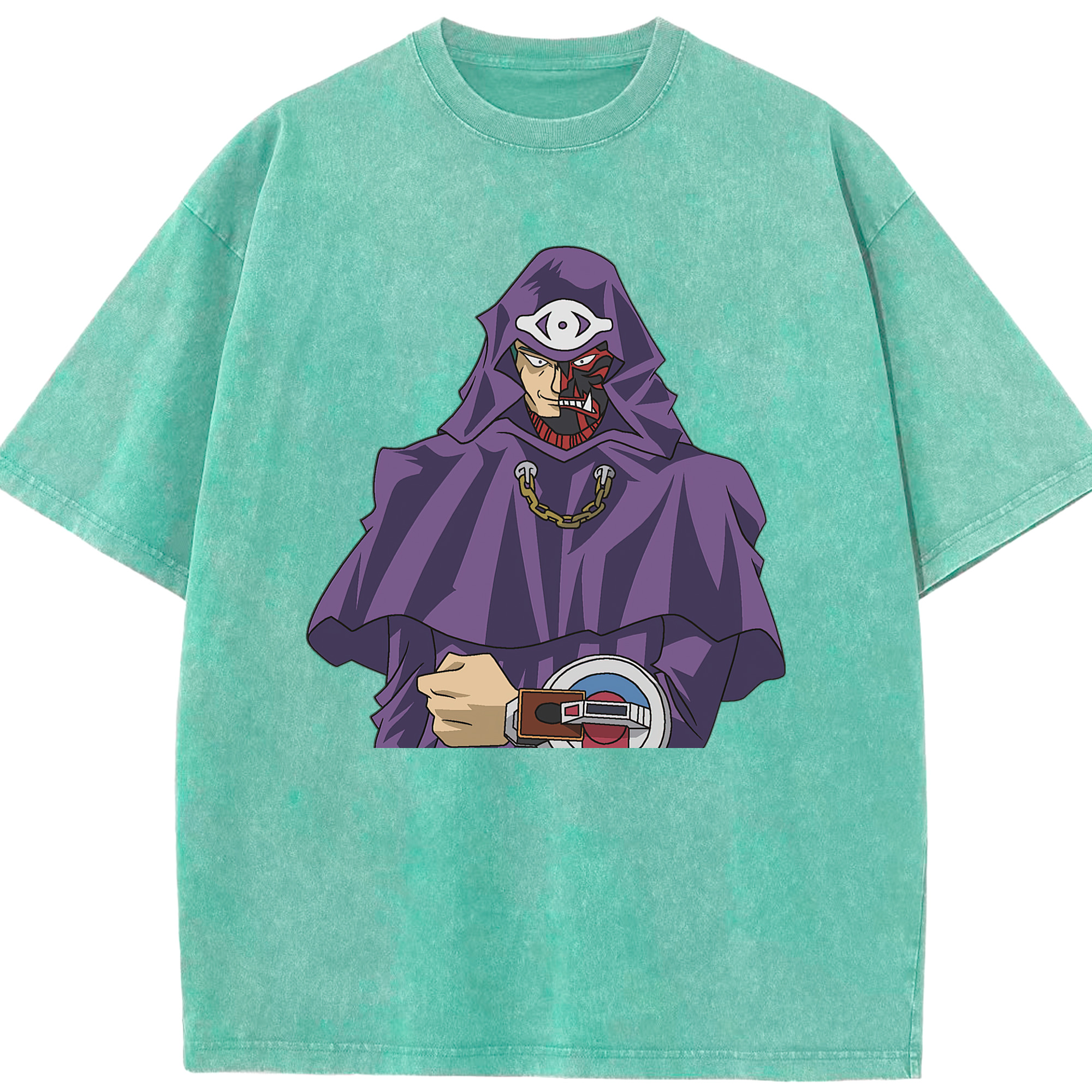 （画像用） 遊☆戯☆王 Yu-Gi-Oh! 綿100% ヴィンテージ風 半袖Tシャツ（フロントプリント）